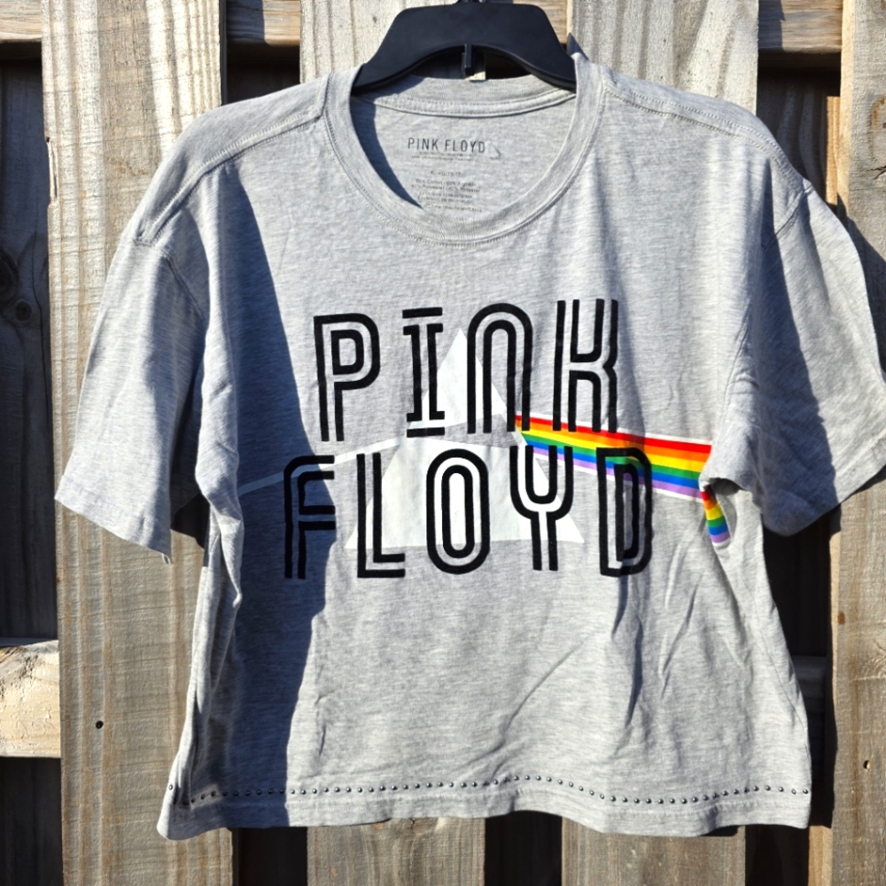 45) PINK FLOYD Crop Tee Sz. XL